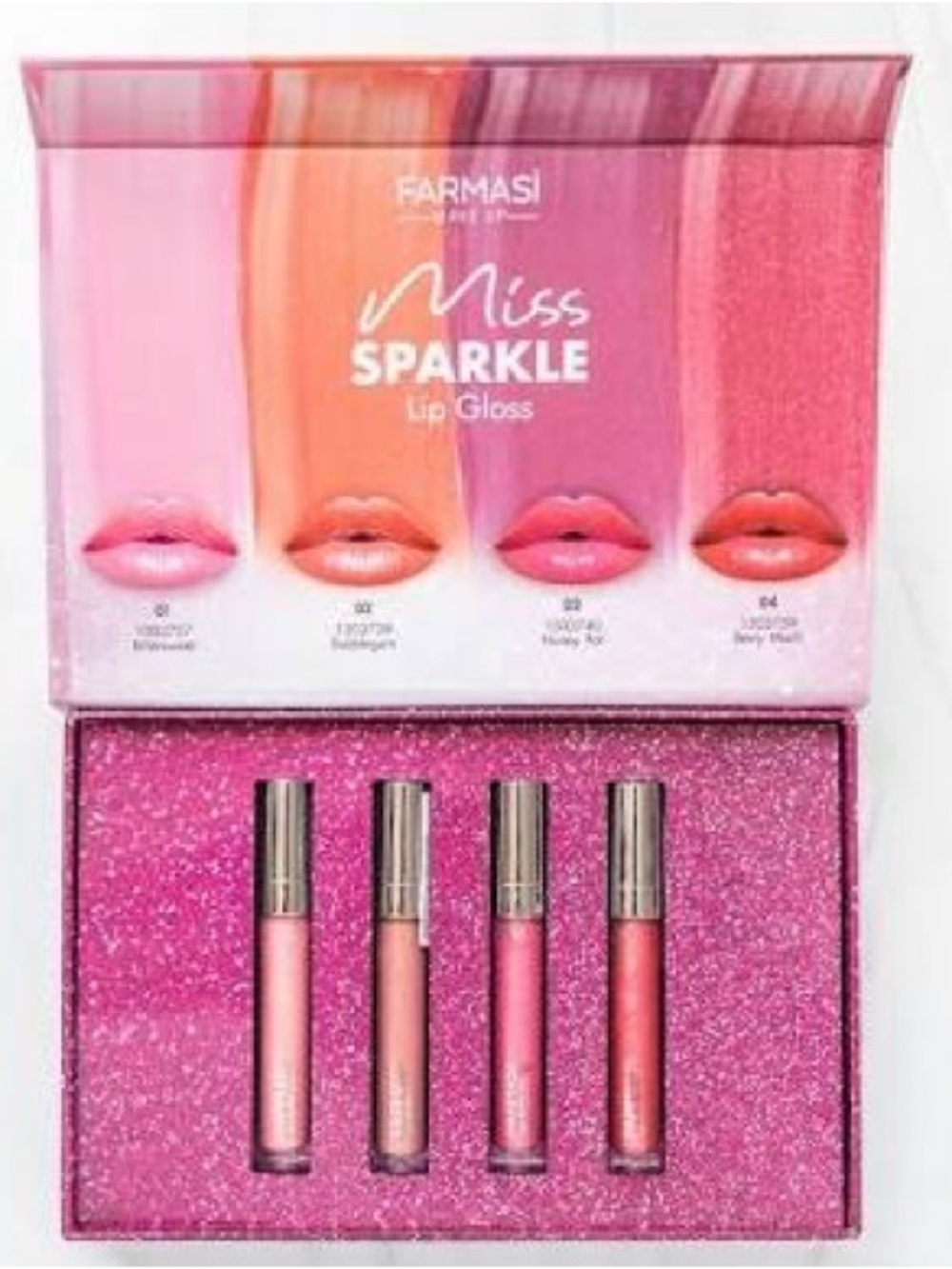 Farmasi Miss Sparkle Lip Gloss Gift Set - Pink & Coral Shades